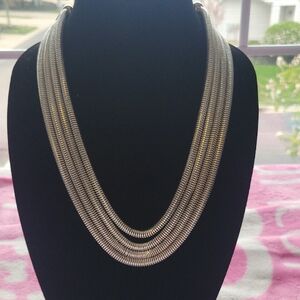 Talbots Silver Multi-Strand Necklace